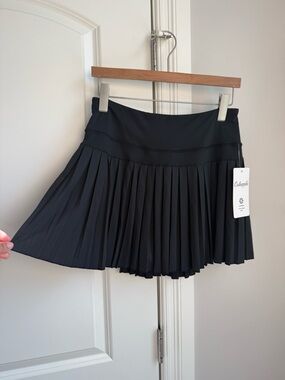 Black Pleated Mini Skort